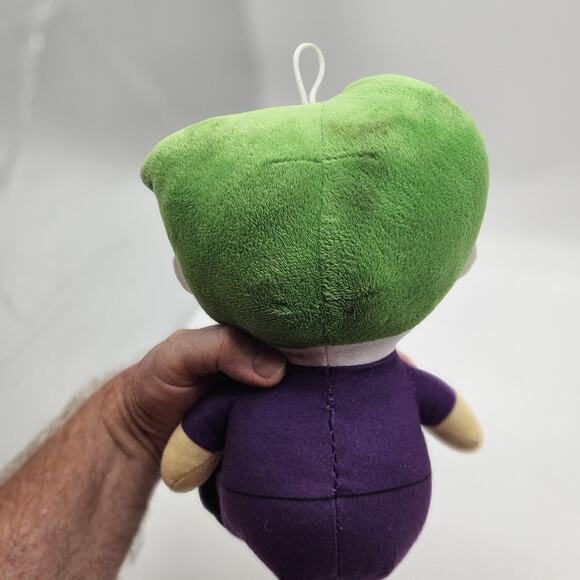 DC Comics Joker Plush Toy Factory Sitting Big Head 10" Villain Batman Green Hair - Picture 4 of 12